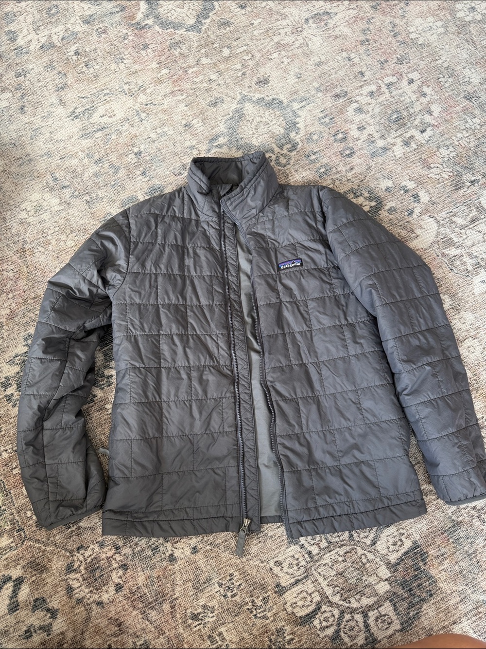 Patagonia Kids Charcoal Quilted Puffer Jacket